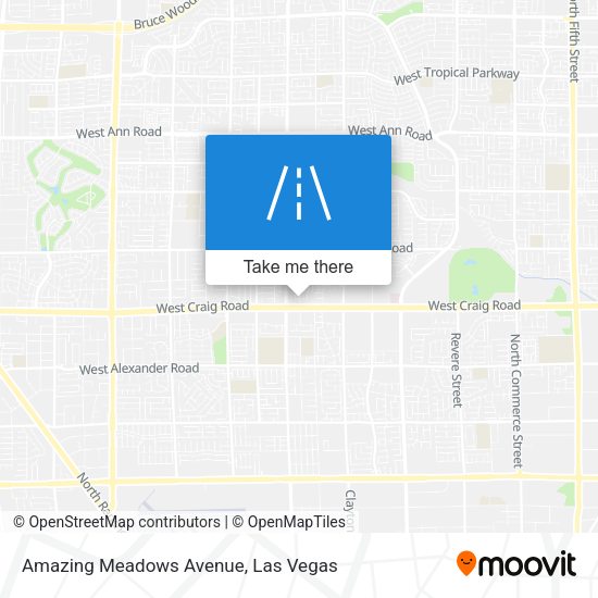 Amazing Meadows Avenue map