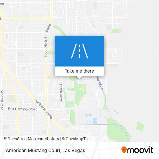 American Mustang Court map