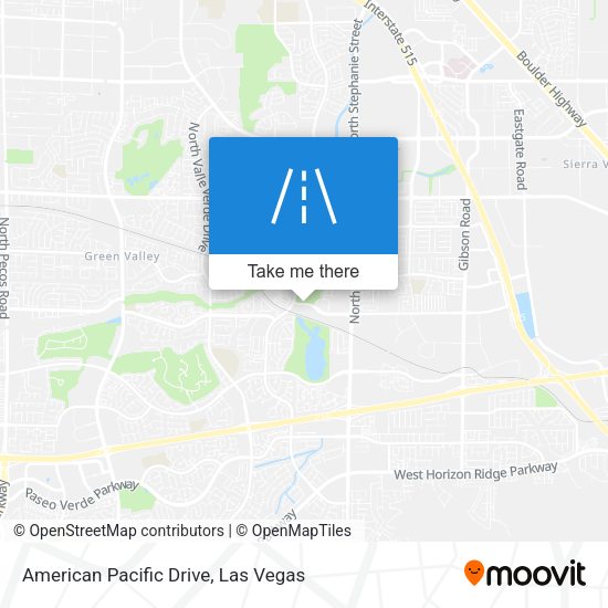 American Pacific Drive map
