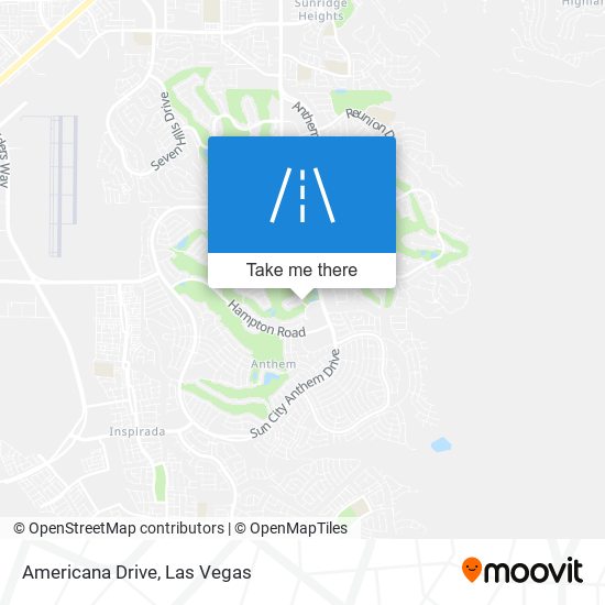 Americana Drive map