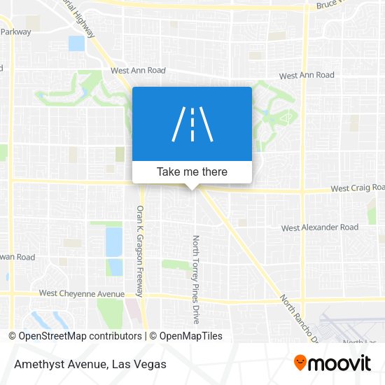 Mapa de Amethyst Avenue
