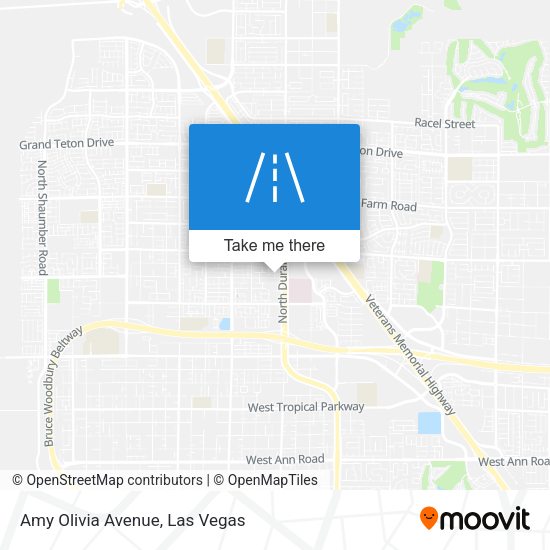 Mapa de Amy Olivia Avenue