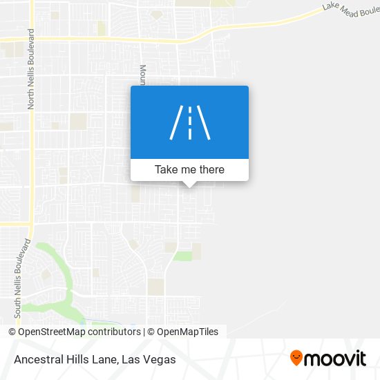 Ancestral Hills Lane map