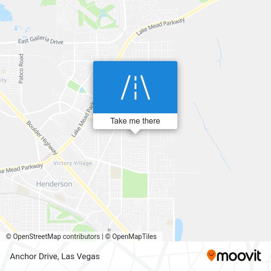 Anchor Drive map
