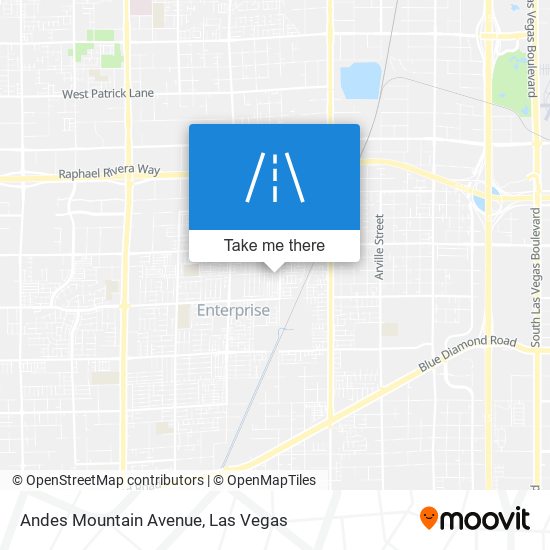Andes Mountain Avenue map