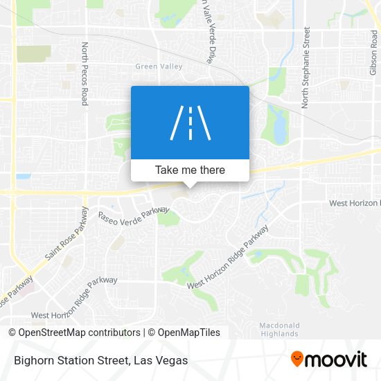 Bighorn Station Street map