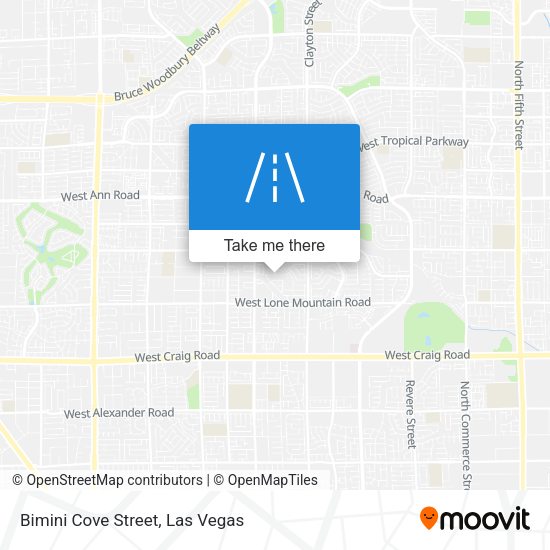 Mapa de Bimini Cove Street