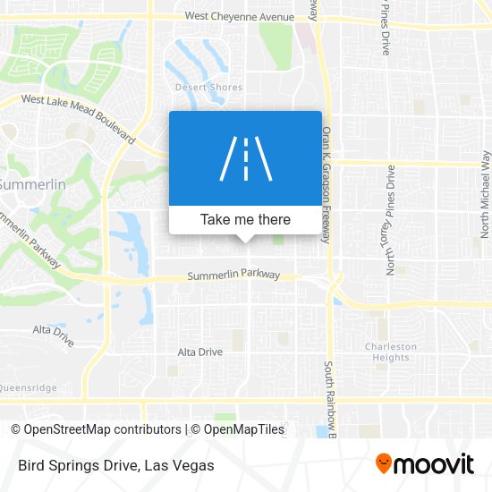Mapa de Bird Springs Drive