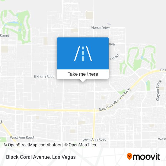 Mapa de Black Coral Avenue