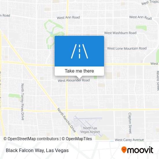 Mapa de Black Falcon Way