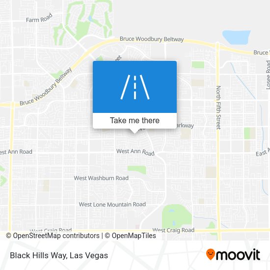 Black Hills Way map