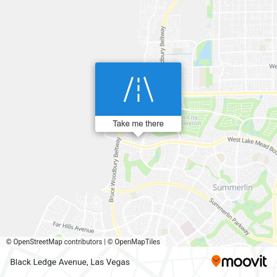 Mapa de Black Ledge Avenue