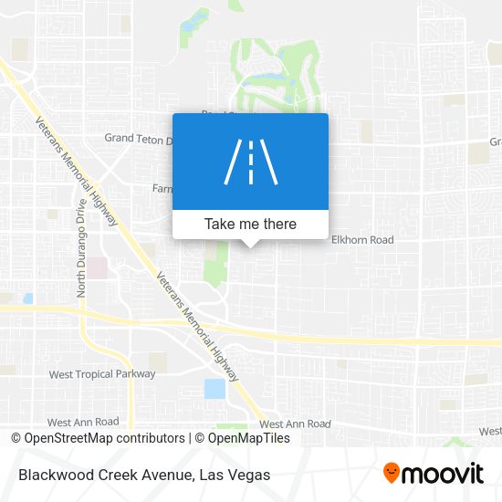 Mapa de Blackwood Creek Avenue