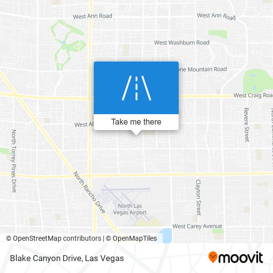 Blake Canyon Drive map