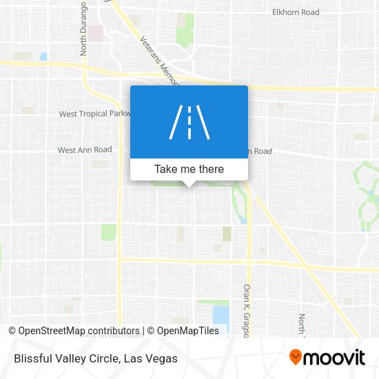 Mapa de Blissful Valley Circle