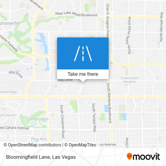 Bloomingfield Lane map