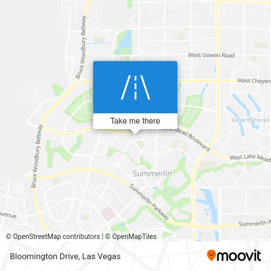 Mapa de Bloomington Drive