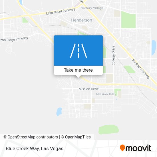Mapa de Blue Creek Way