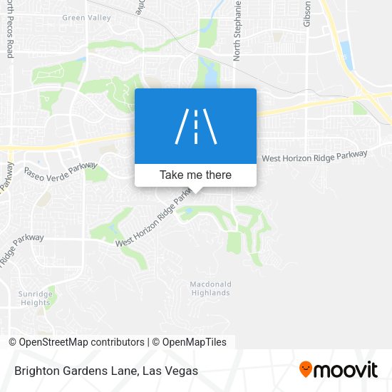 Mapa de Brighton Gardens Lane