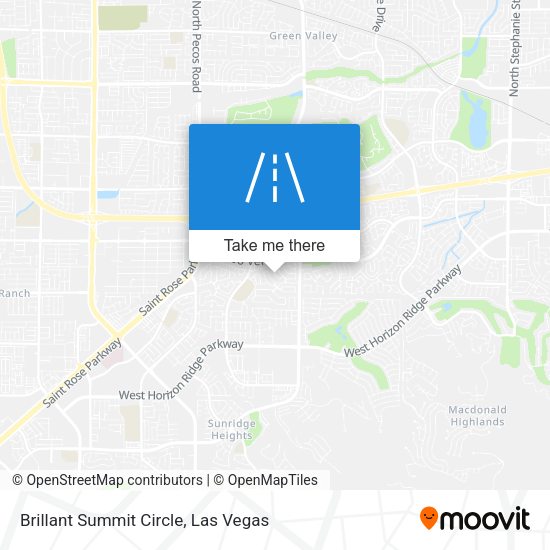 Mapa de Brillant Summit Circle