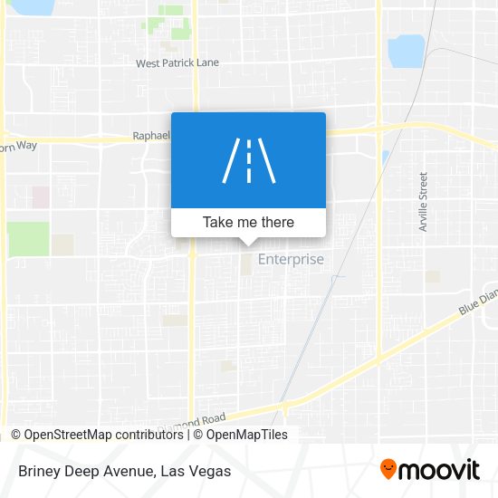 Briney Deep Avenue map