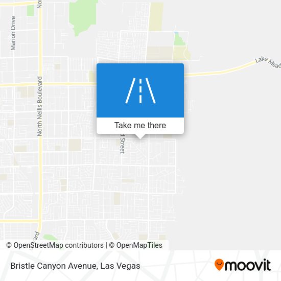 Bristle Canyon Avenue map