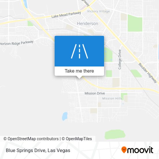 Blue Springs Drive map