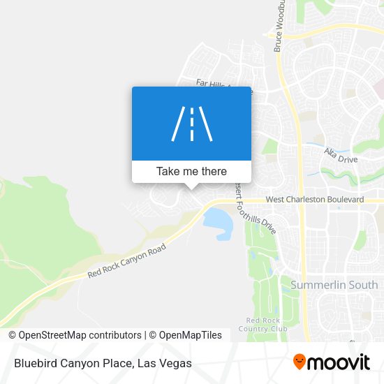 Bluebird Canyon Place map