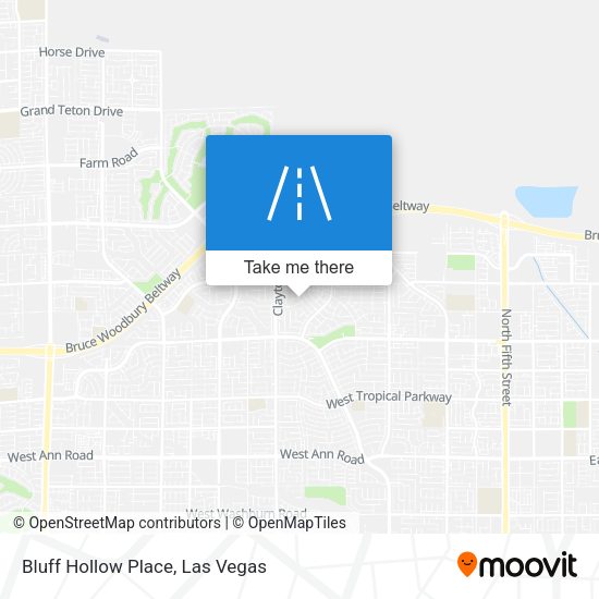 Bluff Hollow Place map