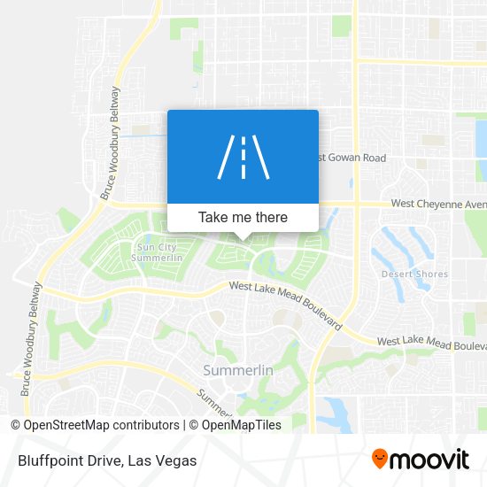 Bluffpoint Drive map