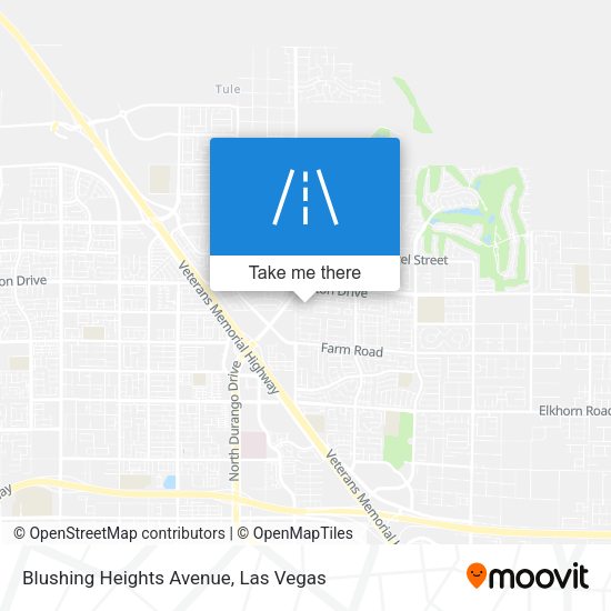 Blushing Heights Avenue map