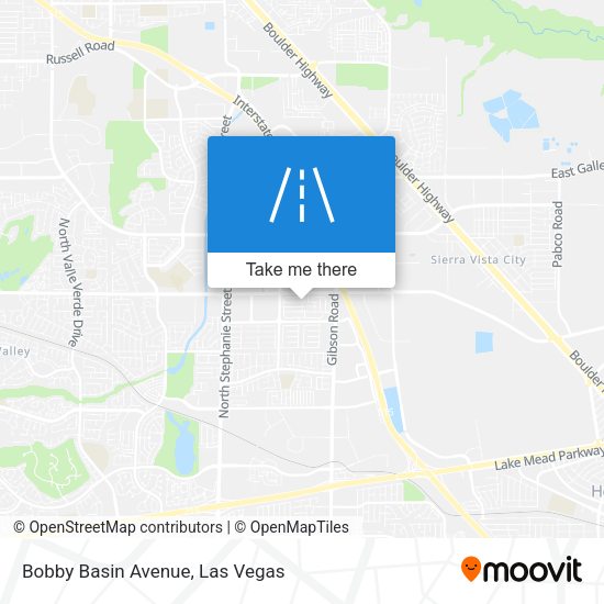 Bobby Basin Avenue map