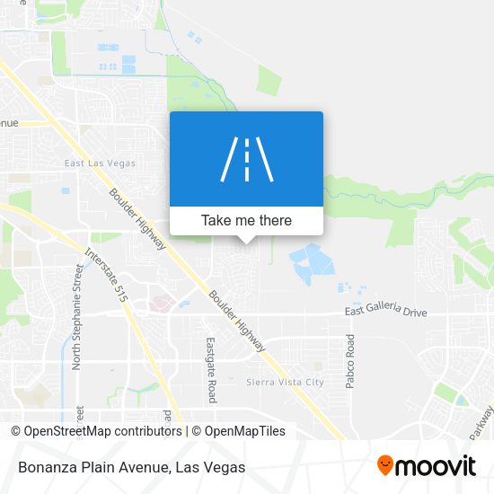Bonanza Plain Avenue map