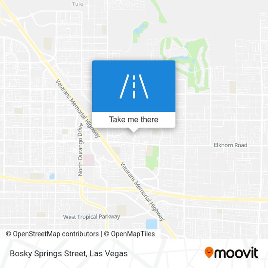 Bosky Springs Street map