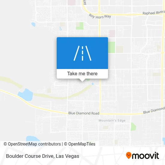 Boulder Course Drive map