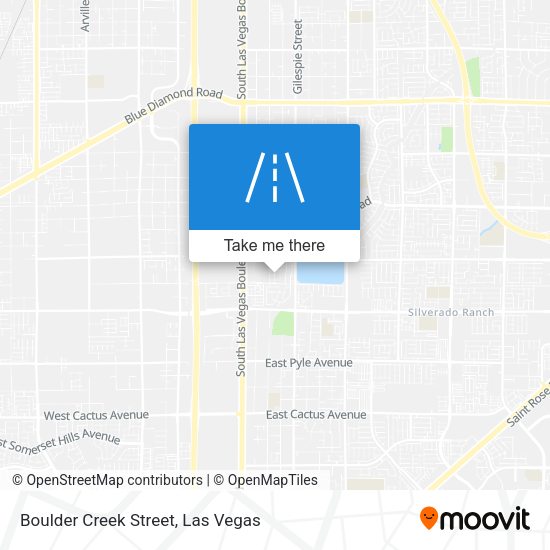 Mapa de Boulder Creek Street