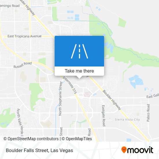 Boulder Falls Street map