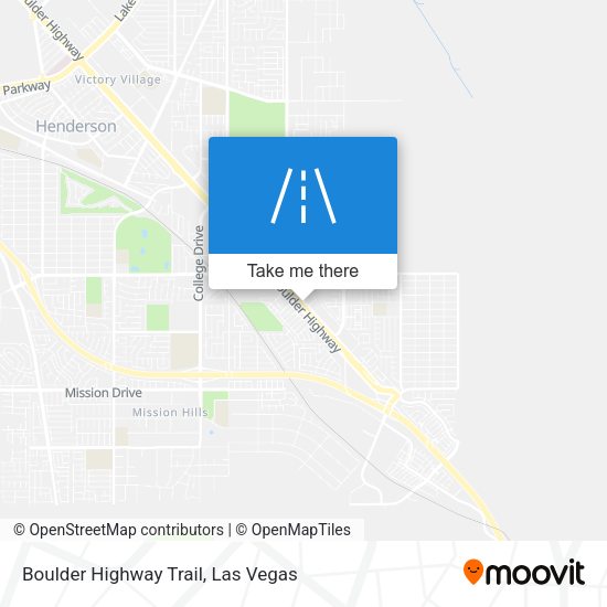 Mapa de Boulder Highway Trail