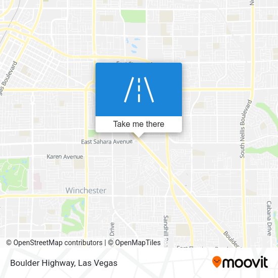 Boulder Highway map