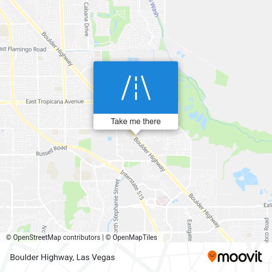 Boulder Highway map