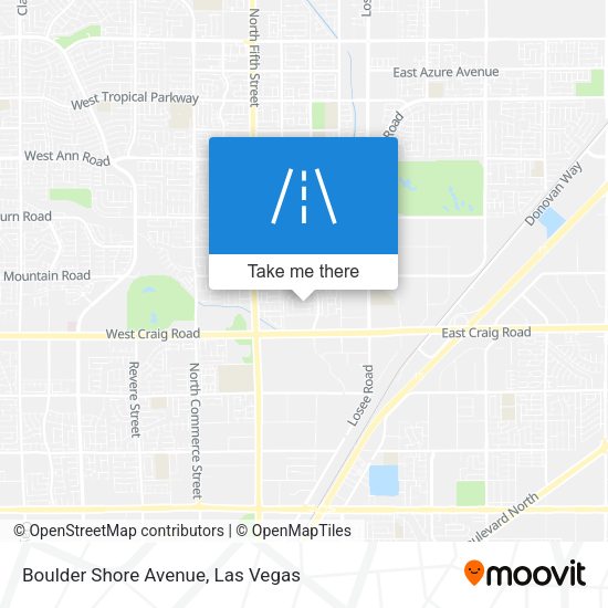 Mapa de Boulder Shore Avenue