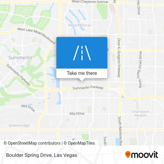 Boulder Spring Drive map