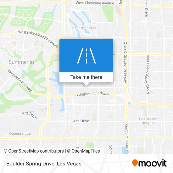 Boulder Spring Drive map