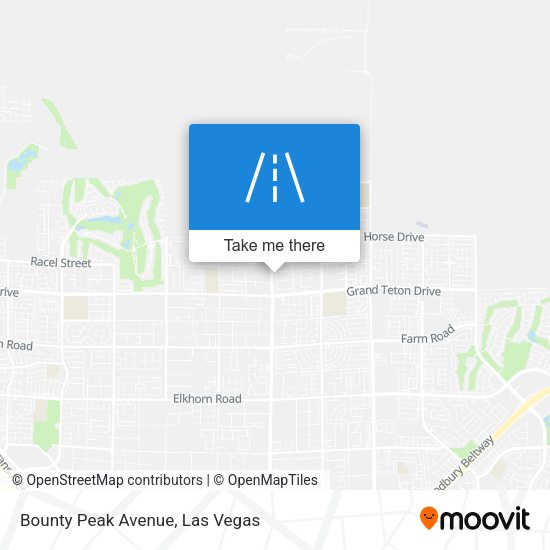 Bounty Peak Avenue map