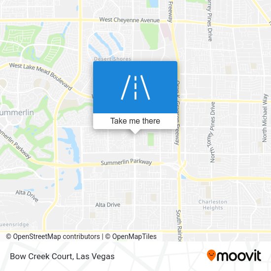 Mapa de Bow Creek Court