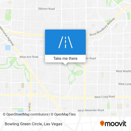 Bowling Green Circle map