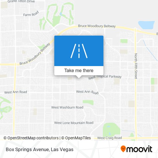 Box Springs Avenue map