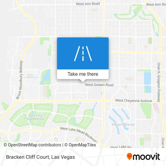 Mapa de Bracken Cliff Court