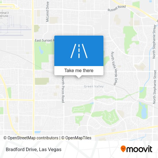 Mapa de Bradford Drive
