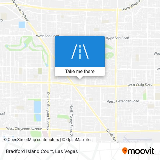 Bradford Island Court map